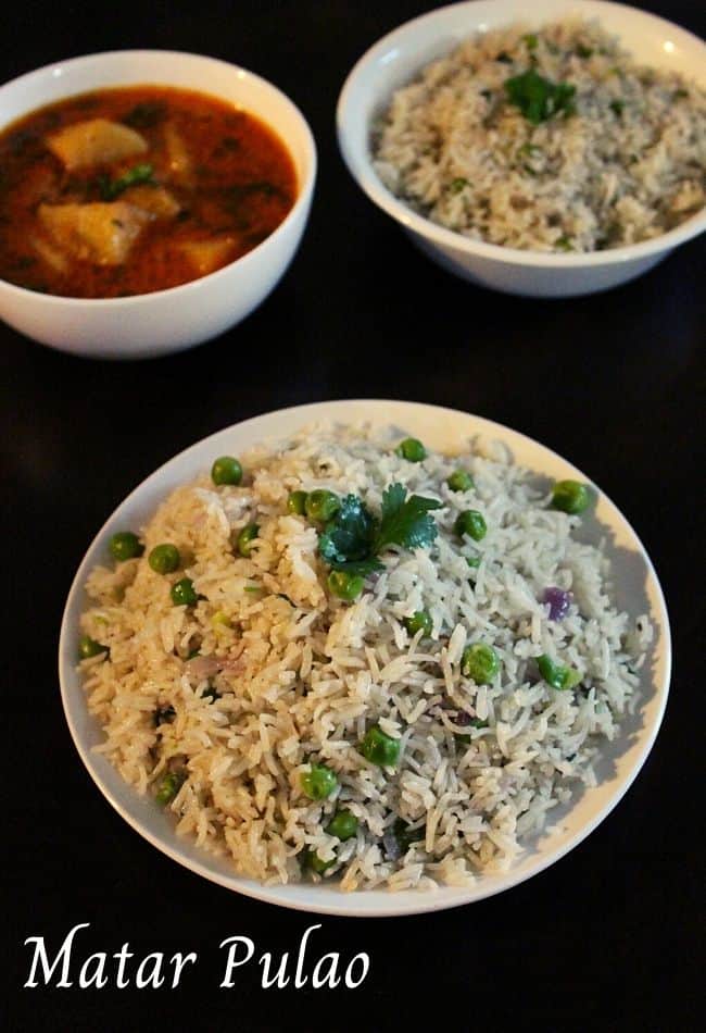 matar pulao recipe, green peas pulao - Yummy Indian Kitchen