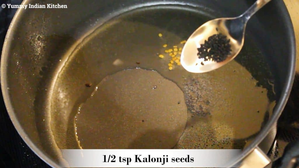 adding kalonji seeds or onion seeds
