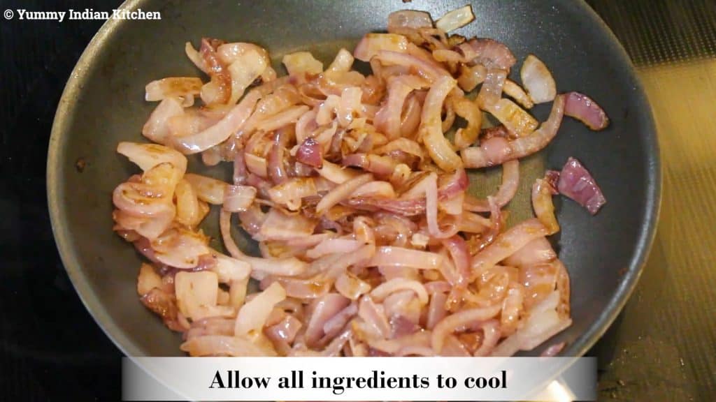 adding sliced onions and roasting for about 3-4 minutes