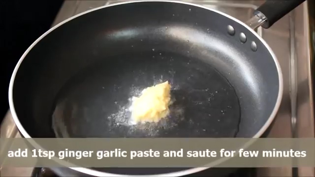 adding ginger garlic paste