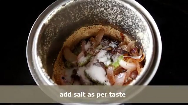 Adding salt as per taste