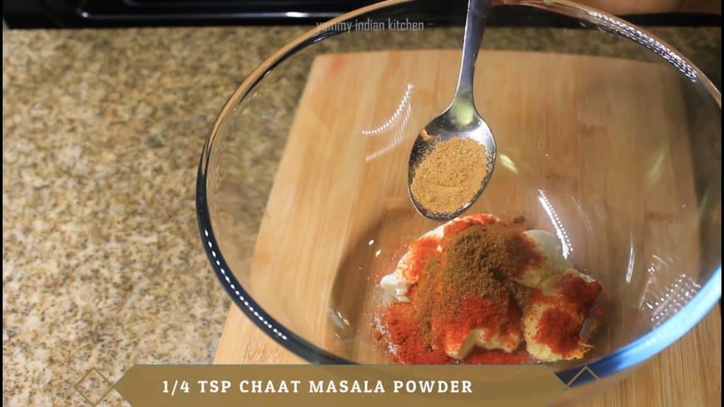 Add garam masala powder, chaat masala powder
