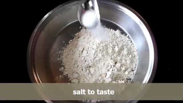 Add salt and oil to flour