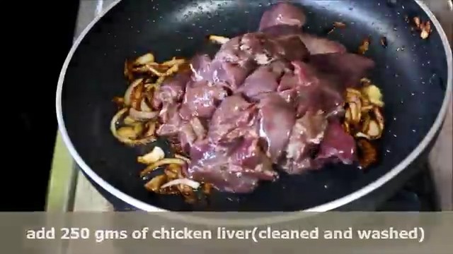 Adding chicken liver pieces