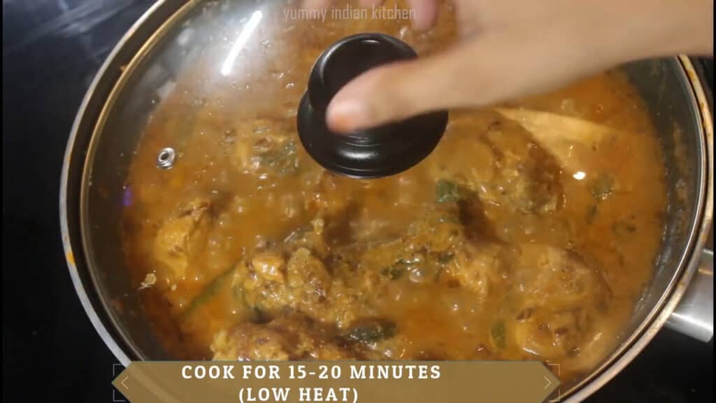 Cooking for 15 minutes