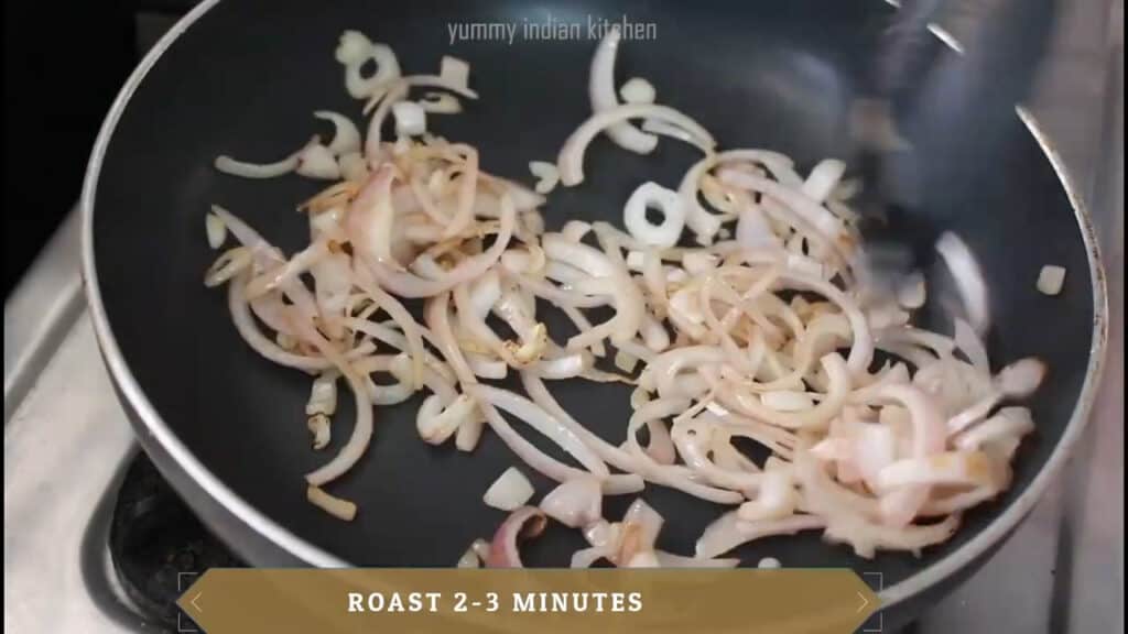 roasting the onions