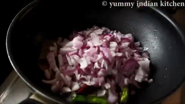 Adding the finely chopped onions