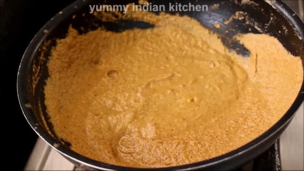 cook the masala on low flame