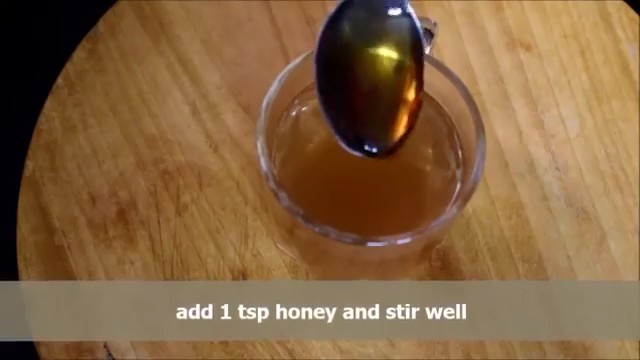 Adding a teaspoon of honey