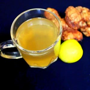 boiled ginger water with lemon and honey to lose weight
