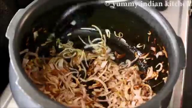 sauteing the onions until they turn a slight golden colour