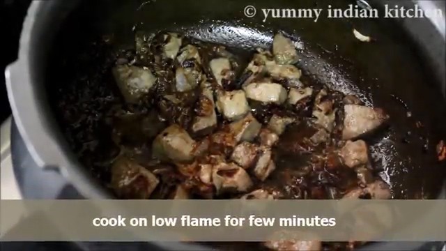 roasting the mutton liver