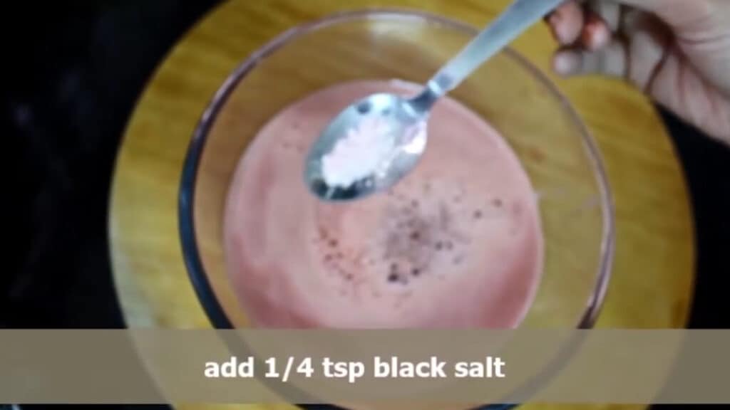 Adding black salt 
