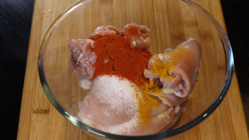 adding dry spices
