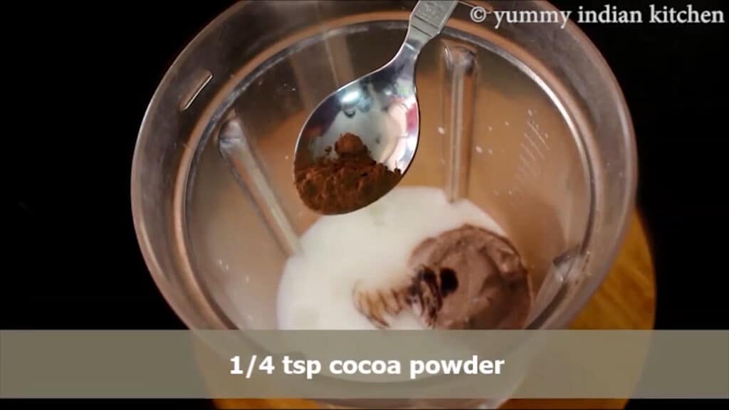 adding cocoa powder
