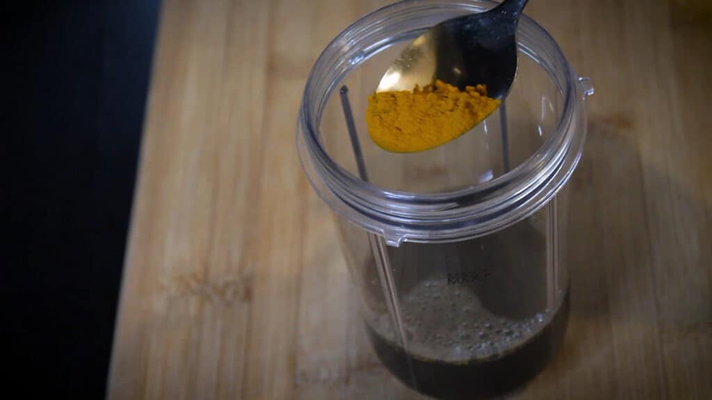 adding turmeric powder