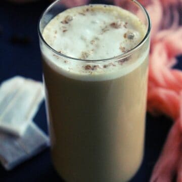 chai tea latte recipe starbucks style served in a glass