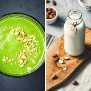 almond milk smoothie with avocado to lose weight