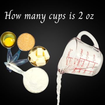 measuring cups for dry food substances and fluid to show 2 oz in cups