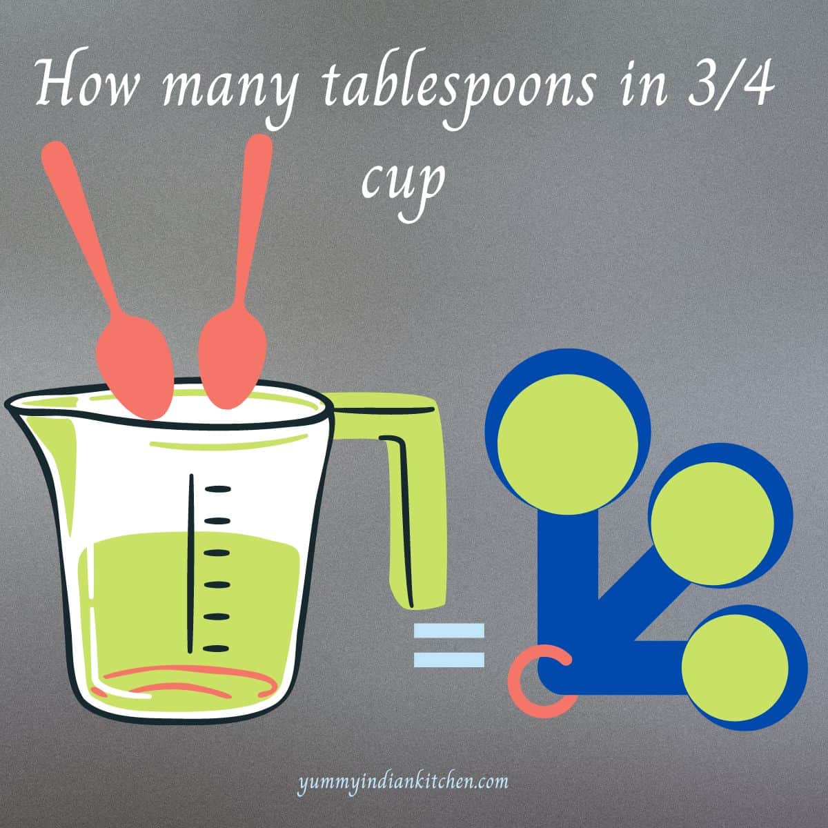 How many tablespoons in 3/4 cup