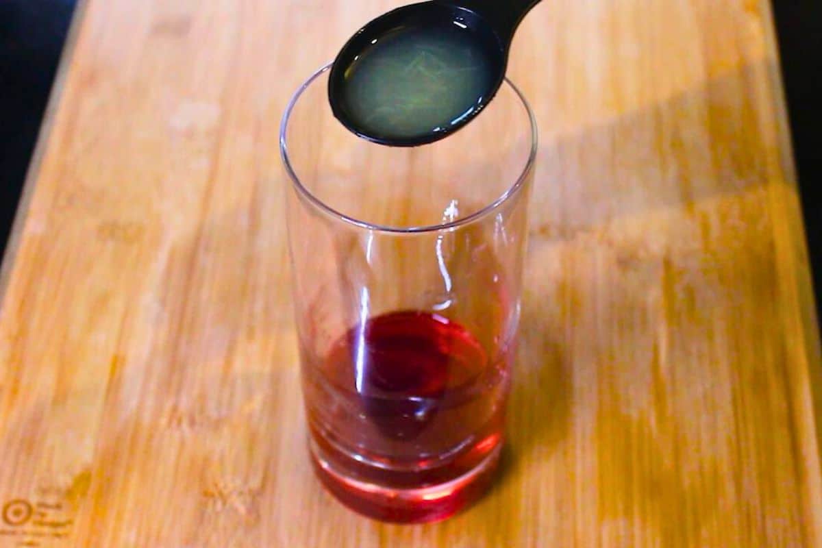 adding lemon extract to the acv cranberry juice to lose weight